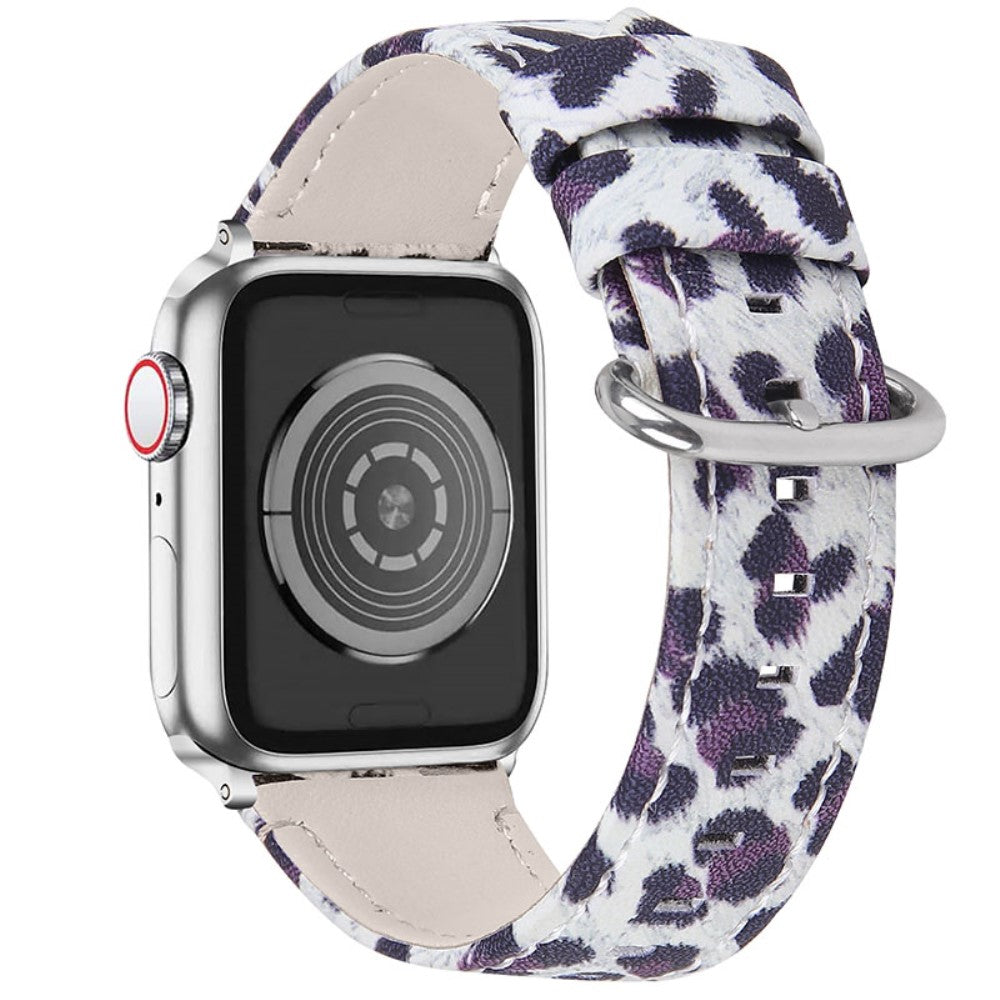Vildt Flot Ægte Læder Rem passer til Apple Watch Series 7 41mm