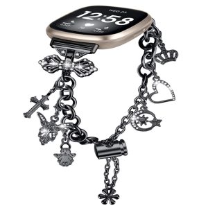 Yndigt Metal Universal Rem passer til Fitbit Sense 1 / Fitbit Versa 3 Hot på udsalg