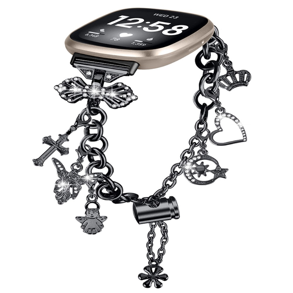 Yndigt Metal Universal Rem passer til Fitbit Sense 1 / Fitbit Versa 3 Hot på udsalg