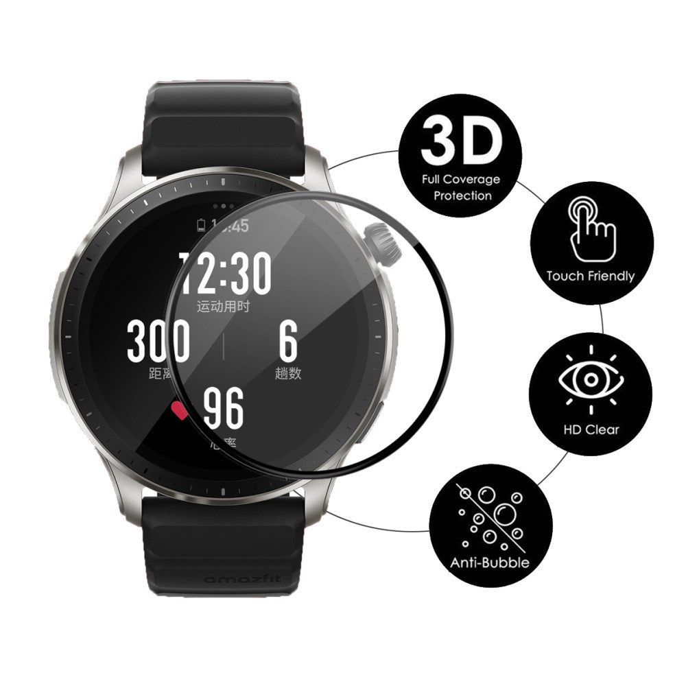 Plastik HD Skærmbeskytter passer til Amazfit GTR 4