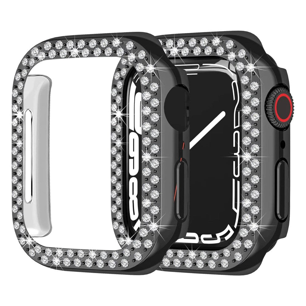 Rigtigt Fed Plastik og Rhinsten Cover passer til Apple Smartwatch