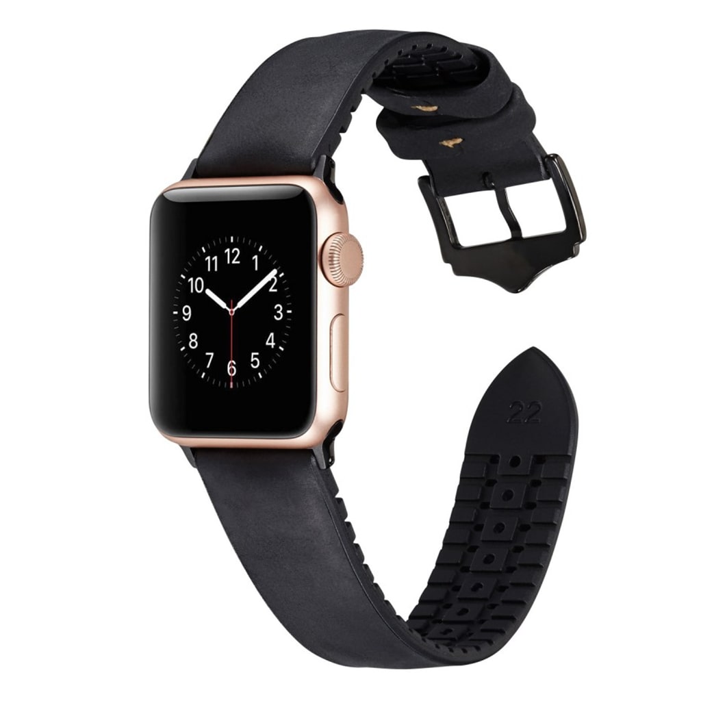 Rigtigt Kønt Kunstlæder Rem passer til Apple Watch Series 4 44mm