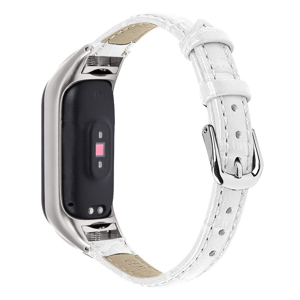 Super Hårdfør Ægte Læder Rem passer til Xiaomi Smart Band 8