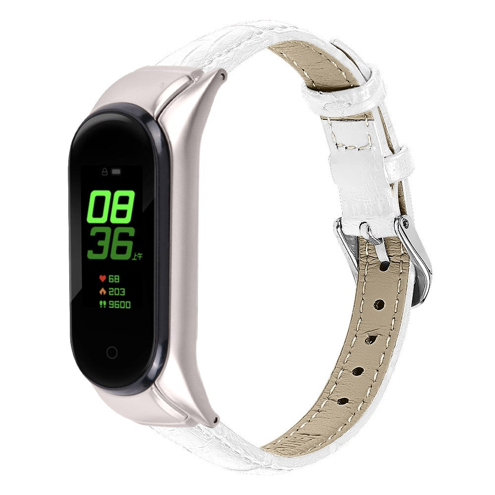 Super Hårdfør Ægte Læder Rem passer til Xiaomi Smart Band 8