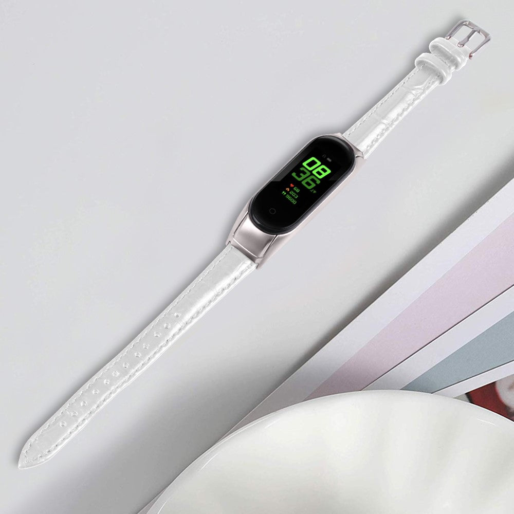 Super Hårdfør Ægte Læder Rem passer til Xiaomi Smart Band 8
