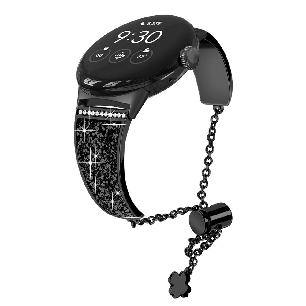 Vildt Kønt Metal Og Rhinsten Rem passer til Google Pixel Watch