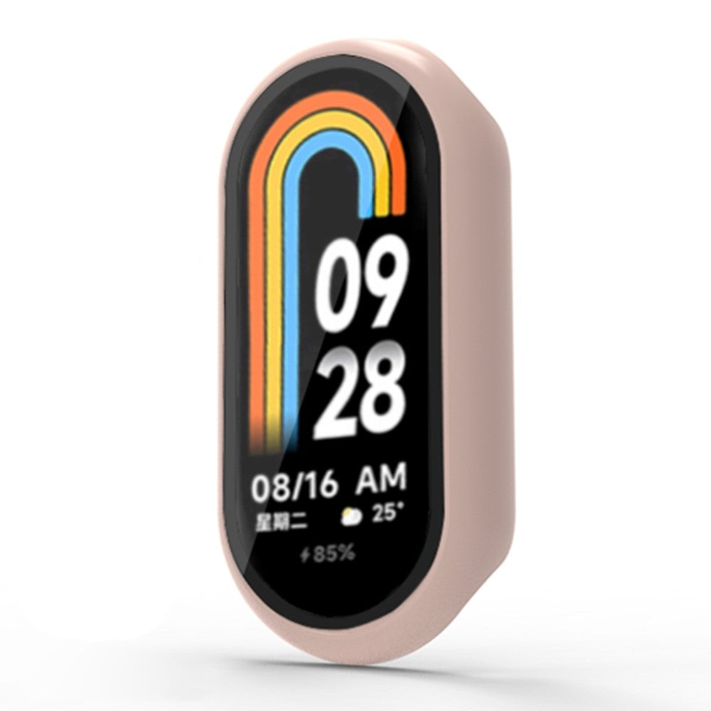 Mega Fed Cover med Skærmbeskytter i Silikone passer til Xiaomi Smart Band 8