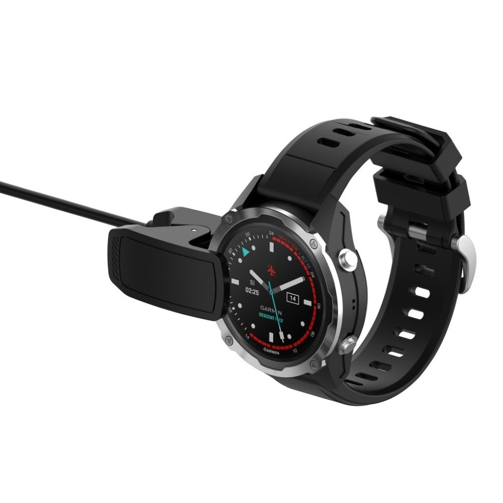 Plastik USB Opladningskabel passer til Garmin Descent Mk2i / Garmin Descent Mk2