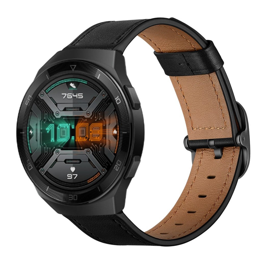 Vildt Smuk Ægte Læder Rem passer til Huawei Watch GT 2e