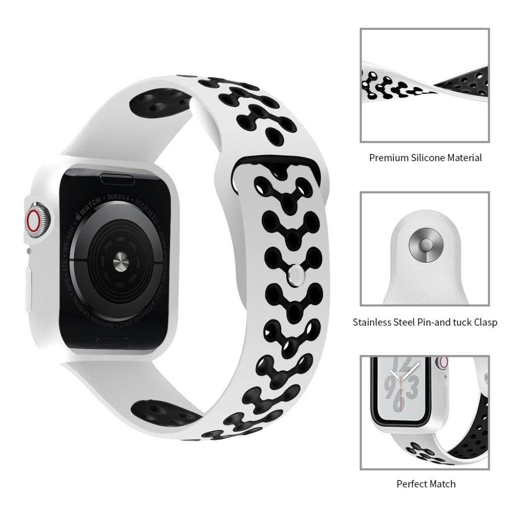 Vildt Smuk Silikone Rem passer til Apple Watch Series 4 40mm