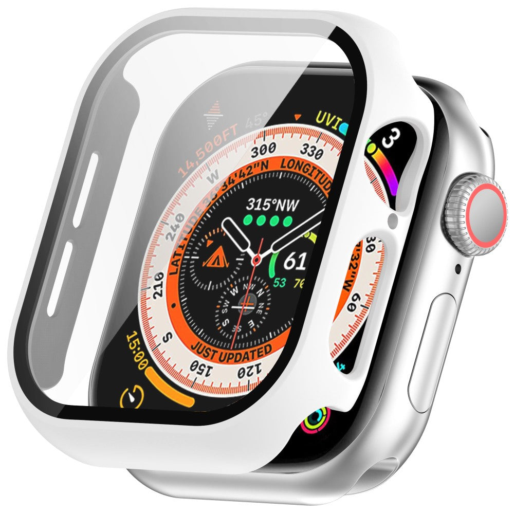 Blød Cover med Skærmbeskytter i Glas og Silikone passer til Apple Watch Series 10 42mm