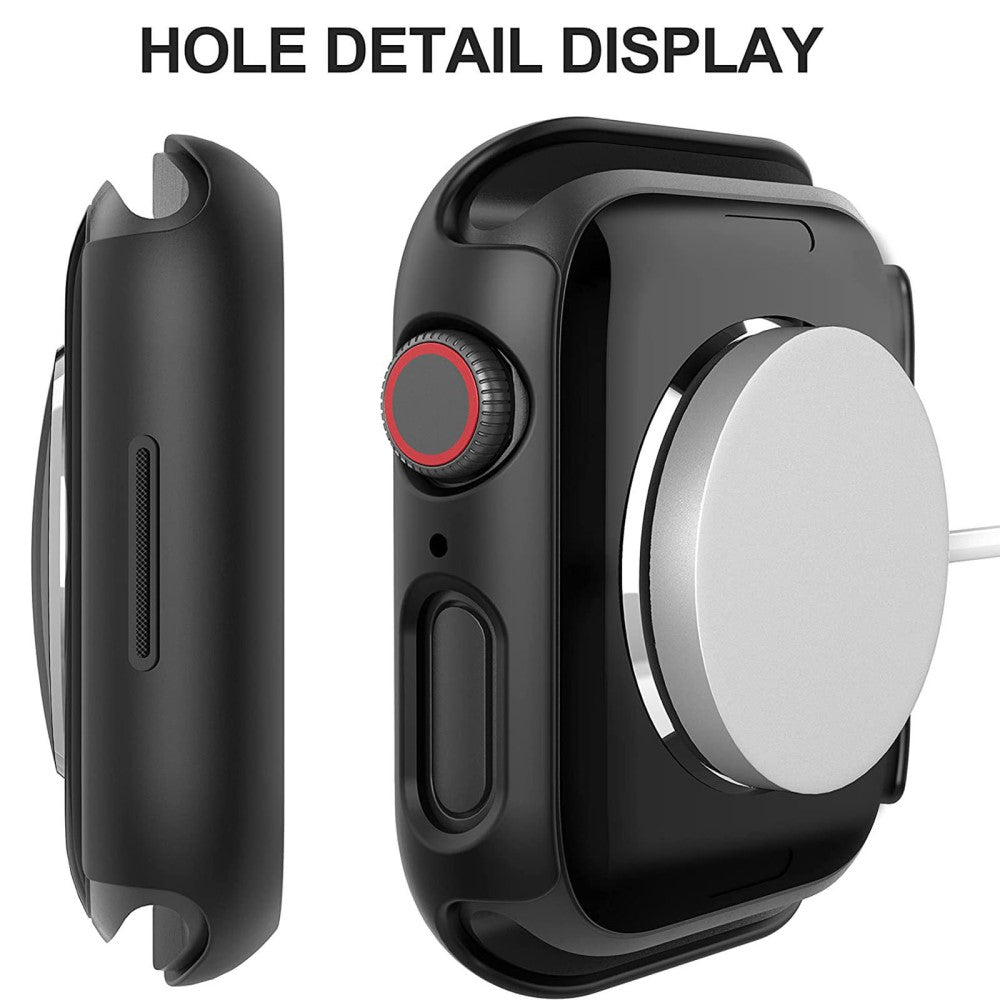 Fed Cover med Skærmbeskytter i Plastik og Hærdet Glas passer til Apple Watch Series 7 41mm