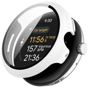 Fleksibel Cover med Skærmbeskytter i Glas og Silikone passer til Google Pixel Watch 3 41mm