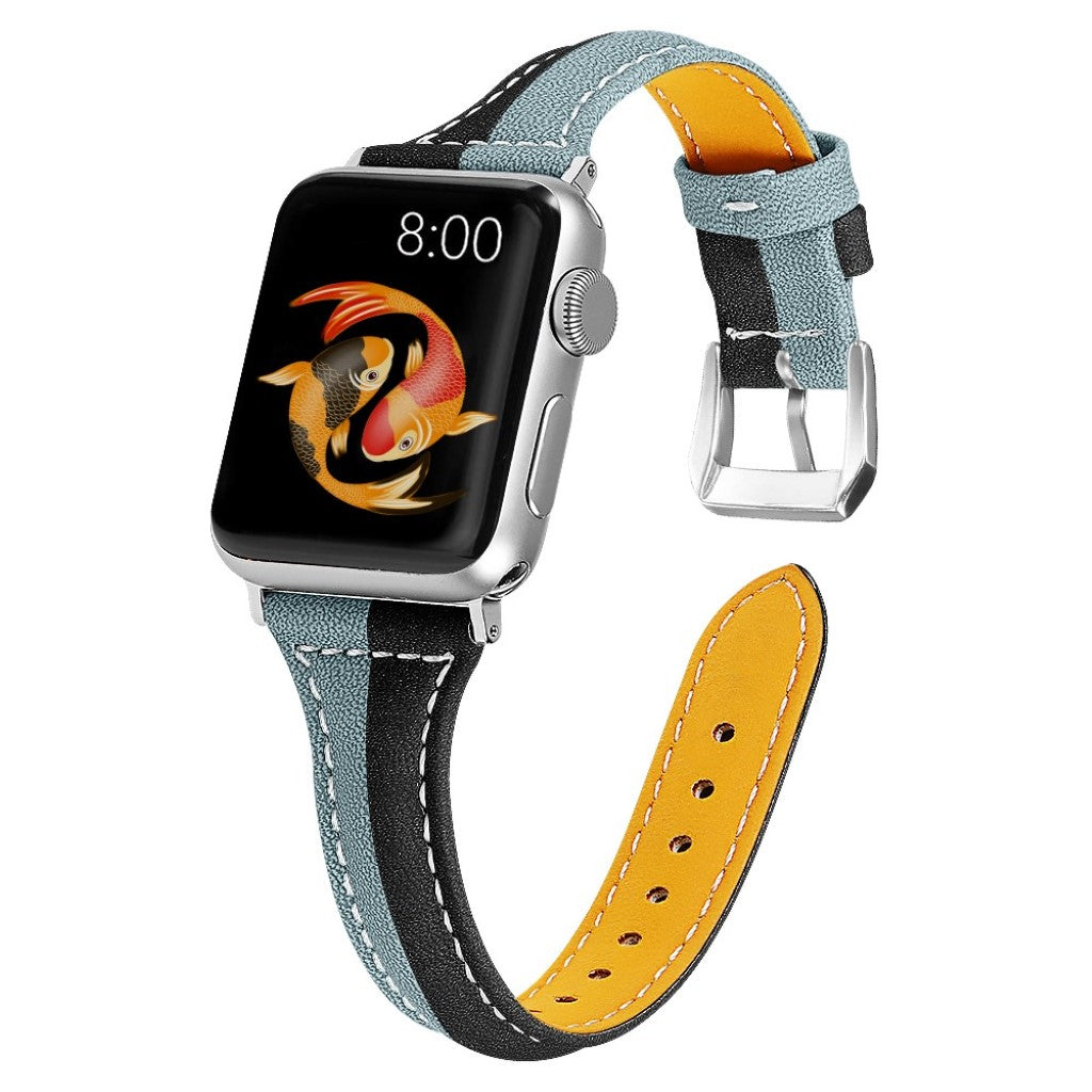 Skøn Ægte Læder Rem passer til Apple Watch Series 5 44mm