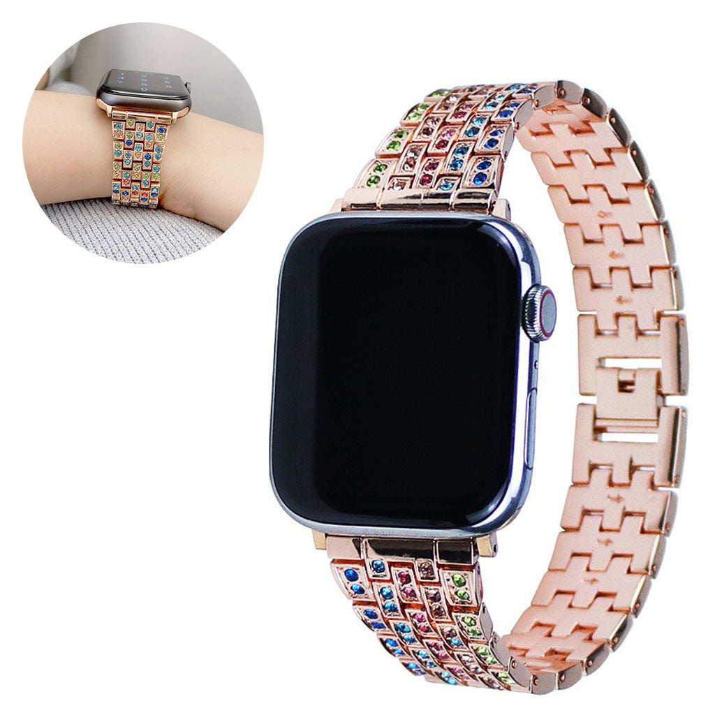 Vildt Smuk Metal Og Rhinsten Universal Rem passer til Apple Smartwatch Online
