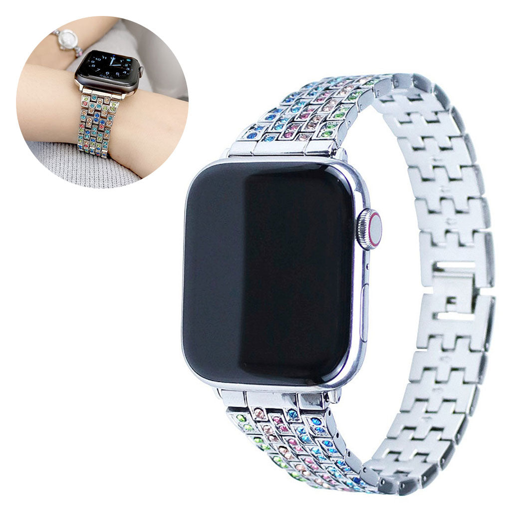 Vildt Smuk Metal Og Rhinsten Universal Rem passer til Apple Smartwatch Online