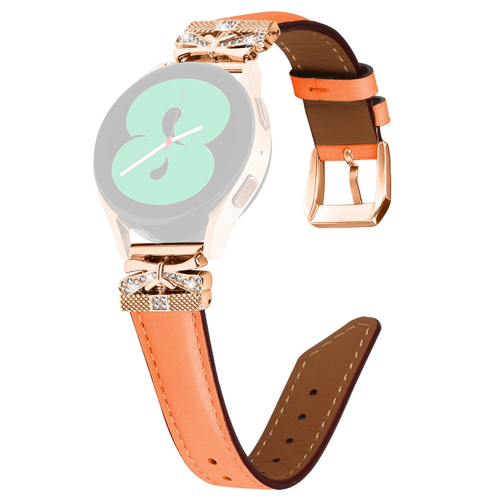 Ægte Læder Og Rhinsten Universal Rem passer til Amazfit Cheetah Pro / 20mm
