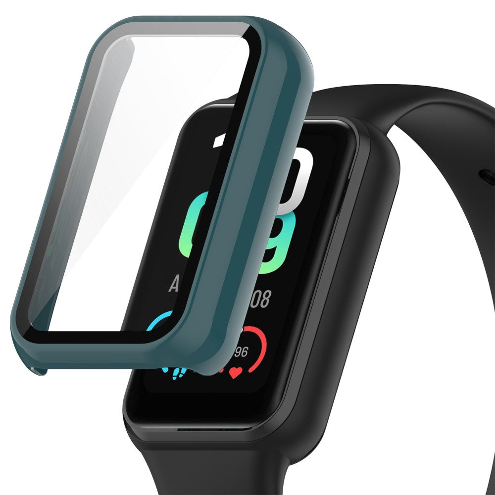Meget Fint Cover med Skærmbeskytter i Plastik og Hærdet Glas passer til Amazfit Band 7 Levere
