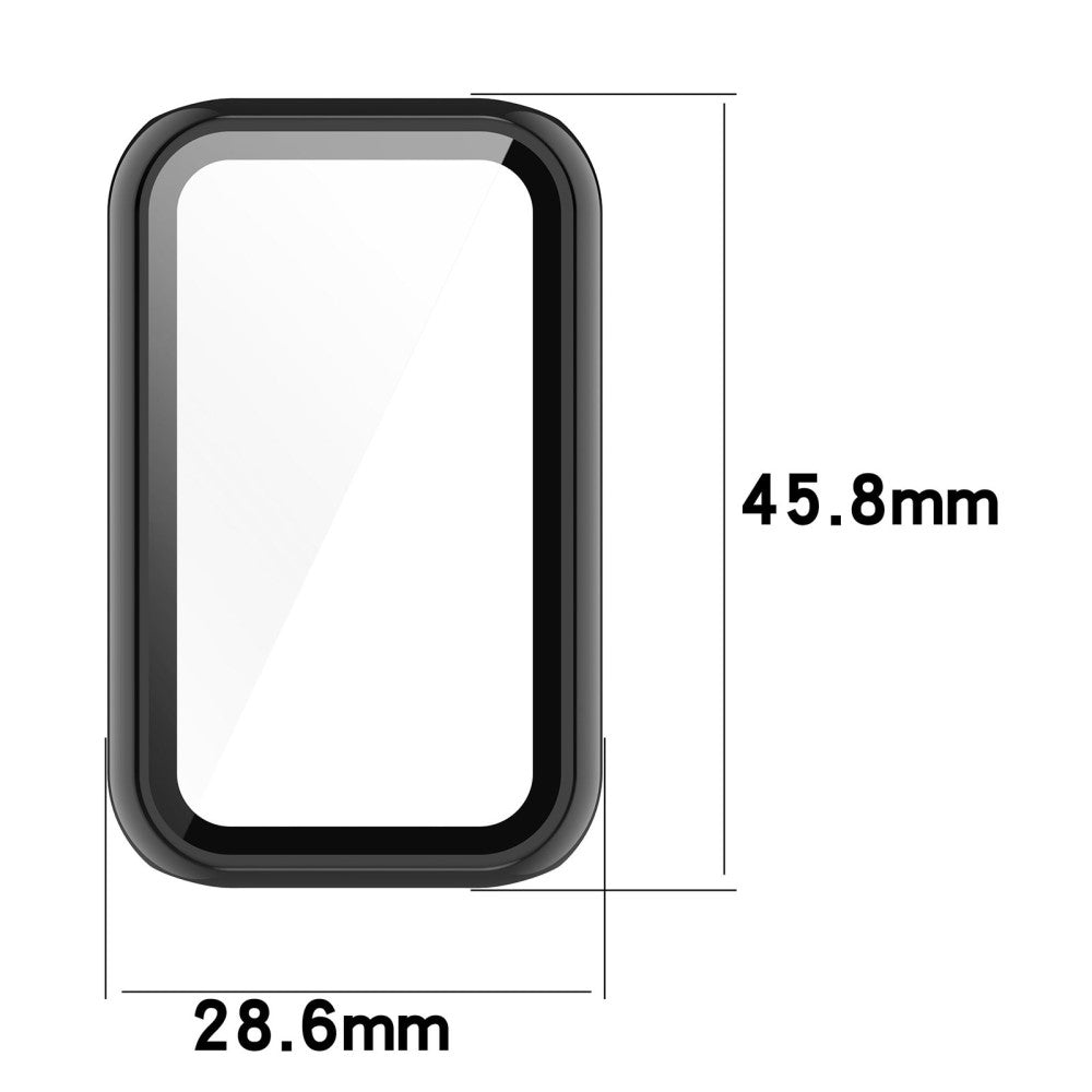 Meget Fint Cover med Skærmbeskytter i Plastik og Hærdet Glas passer til Amazfit Band 7 Levere