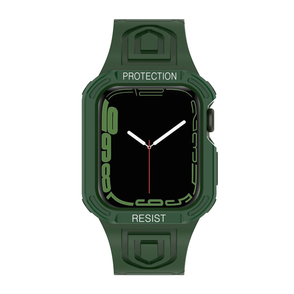 Plastik Rem med Etui passer til Apple Watch Series 7 45mm