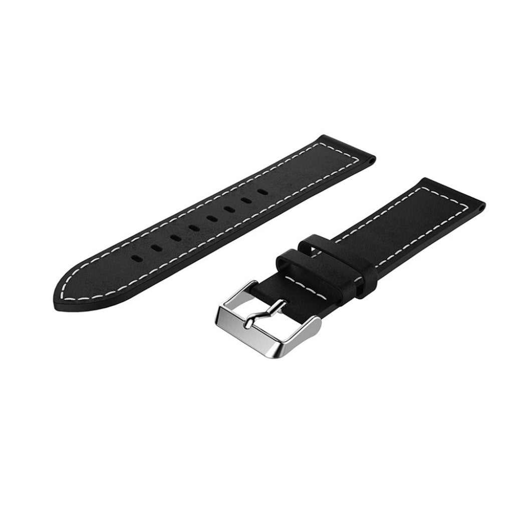 Vildt Skøn Ægte Læder Og Silikone Universal Rem passer til Smartwatch
