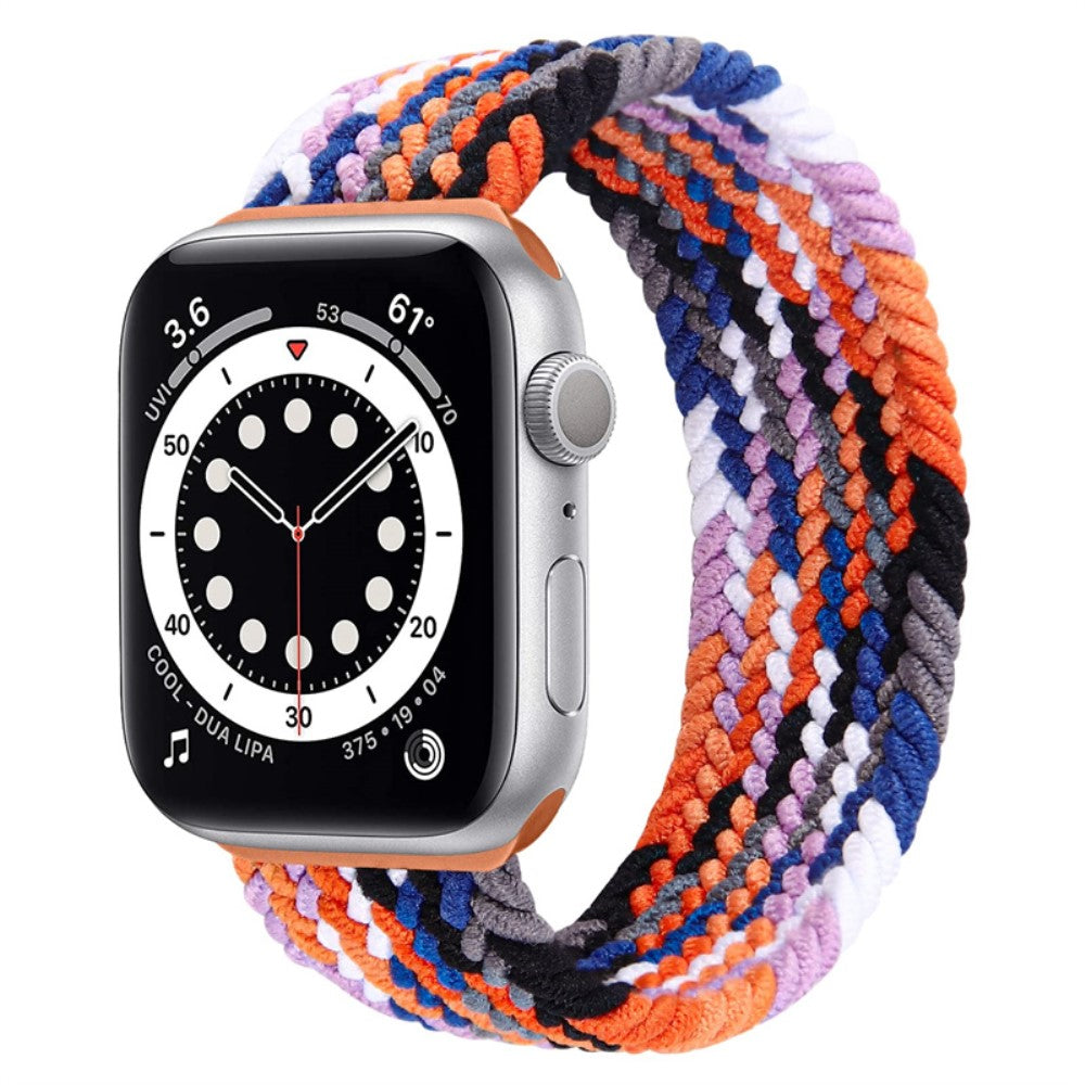 Rigtigt Sejt Nylon Universal Rem passer til Apple Smartwatch - Størrelse: L