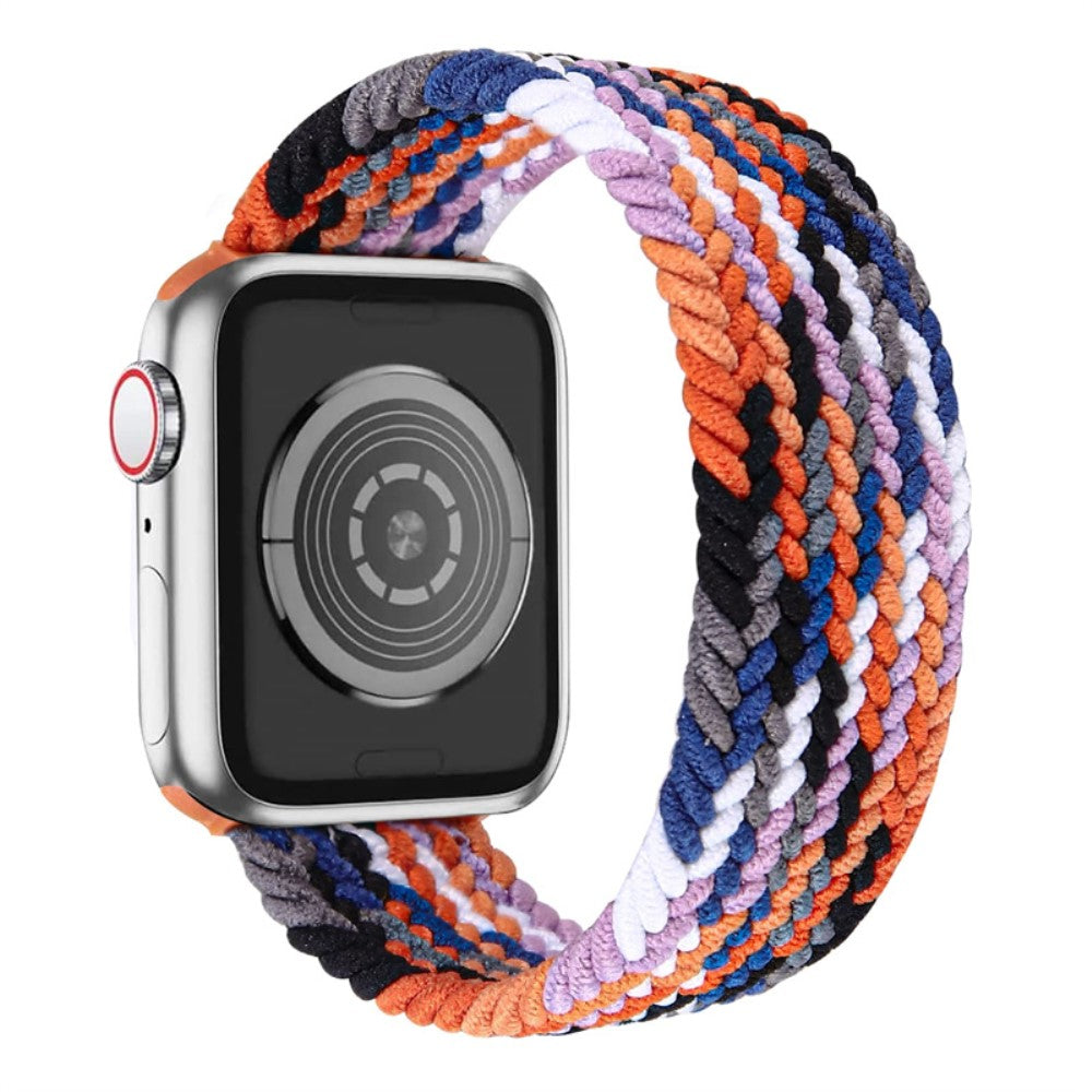 Rigtigt Sejt Nylon Universal Rem passer til Apple Smartwatch - Størrelse: L