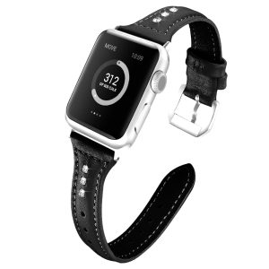 Super Smuk Ægte Læder Rem passer til Apple Watch Series 7 45mm