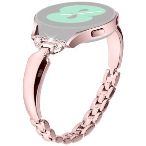 Solid Metal Og Rhinsten Rem passer til Samsung Galaxy Watch FE