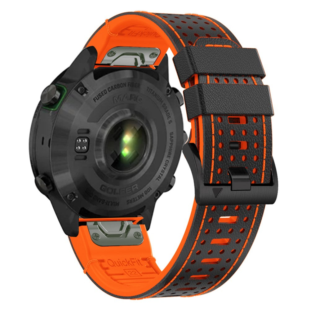 Rigtigt Nydelig Kunstlæder Universal Rem passer til Garmin Smartwatch