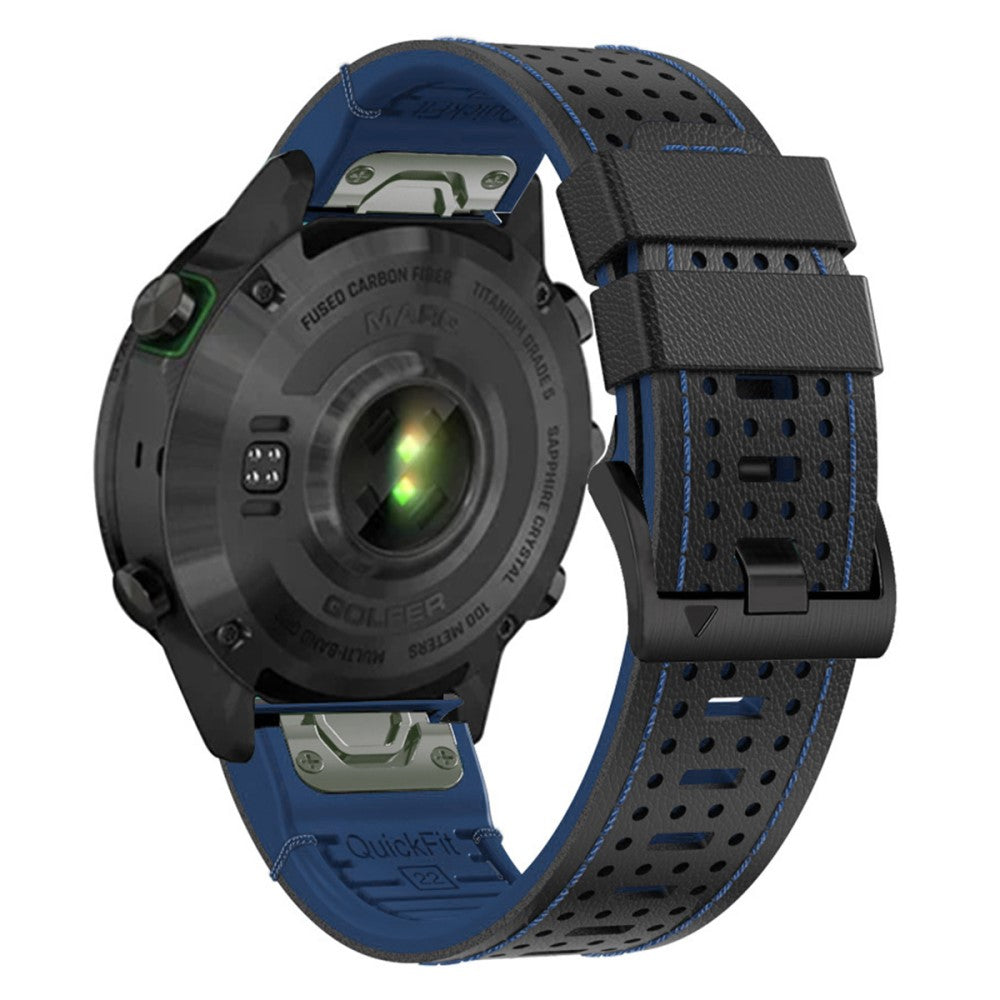 Rigtigt Nydelig Kunstlæder Universal Rem passer til Garmin Smartwatch