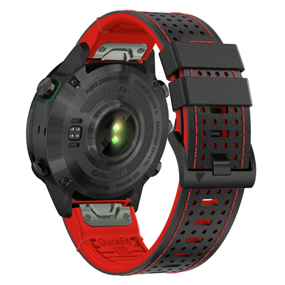 Rigtigt Nydelig Kunstlæder Universal Rem passer til Garmin Smartwatch