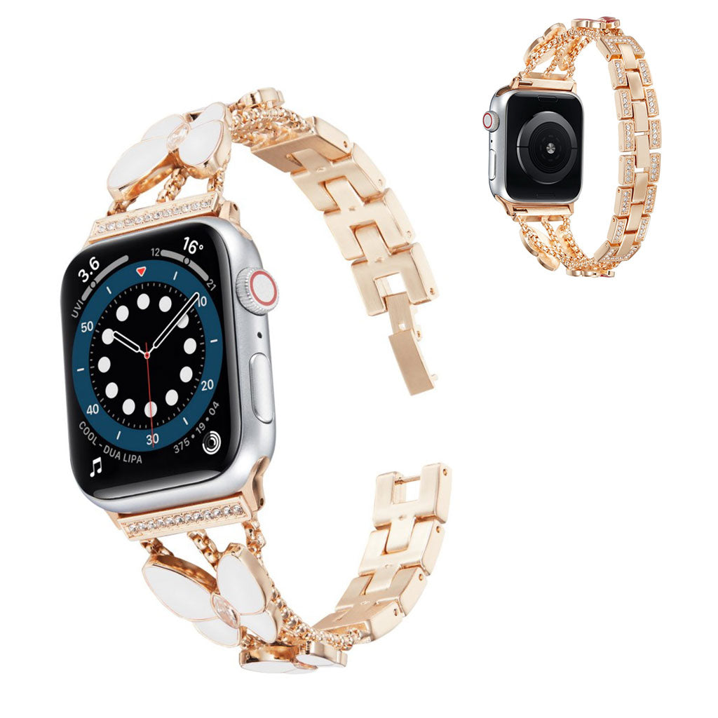 Vildt Cool Metal Og Rhinsten Universal Rem passer til Apple Smartwatch