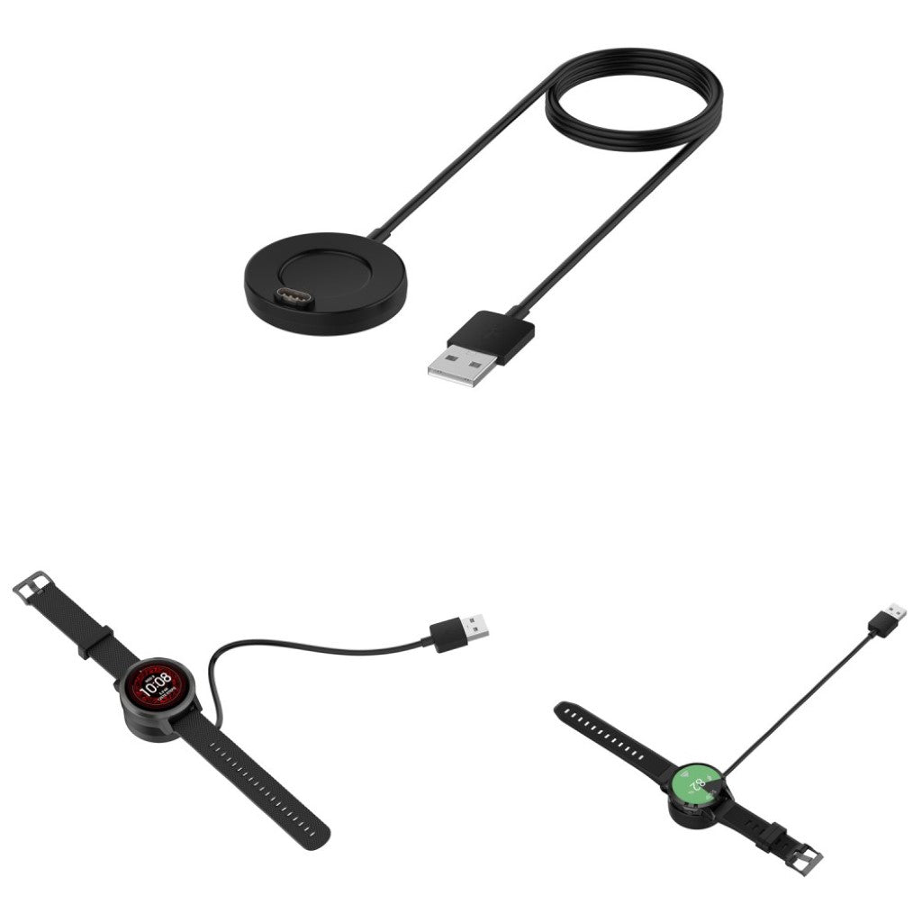 1m Plastik USB Ladestation passer til Smartwatch