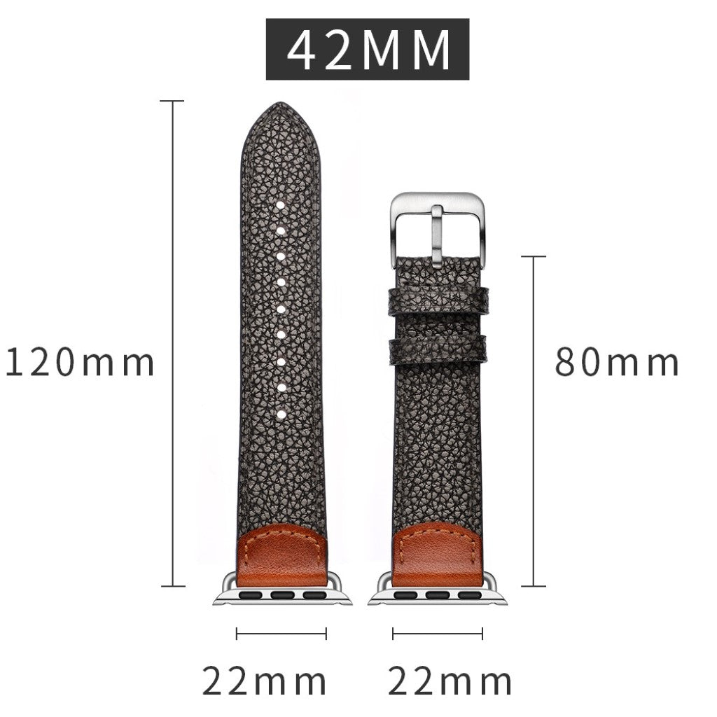 Ægte Læder Universal Rem passer til Apple Watch Series 5 44mm / Apple Watch 44mm