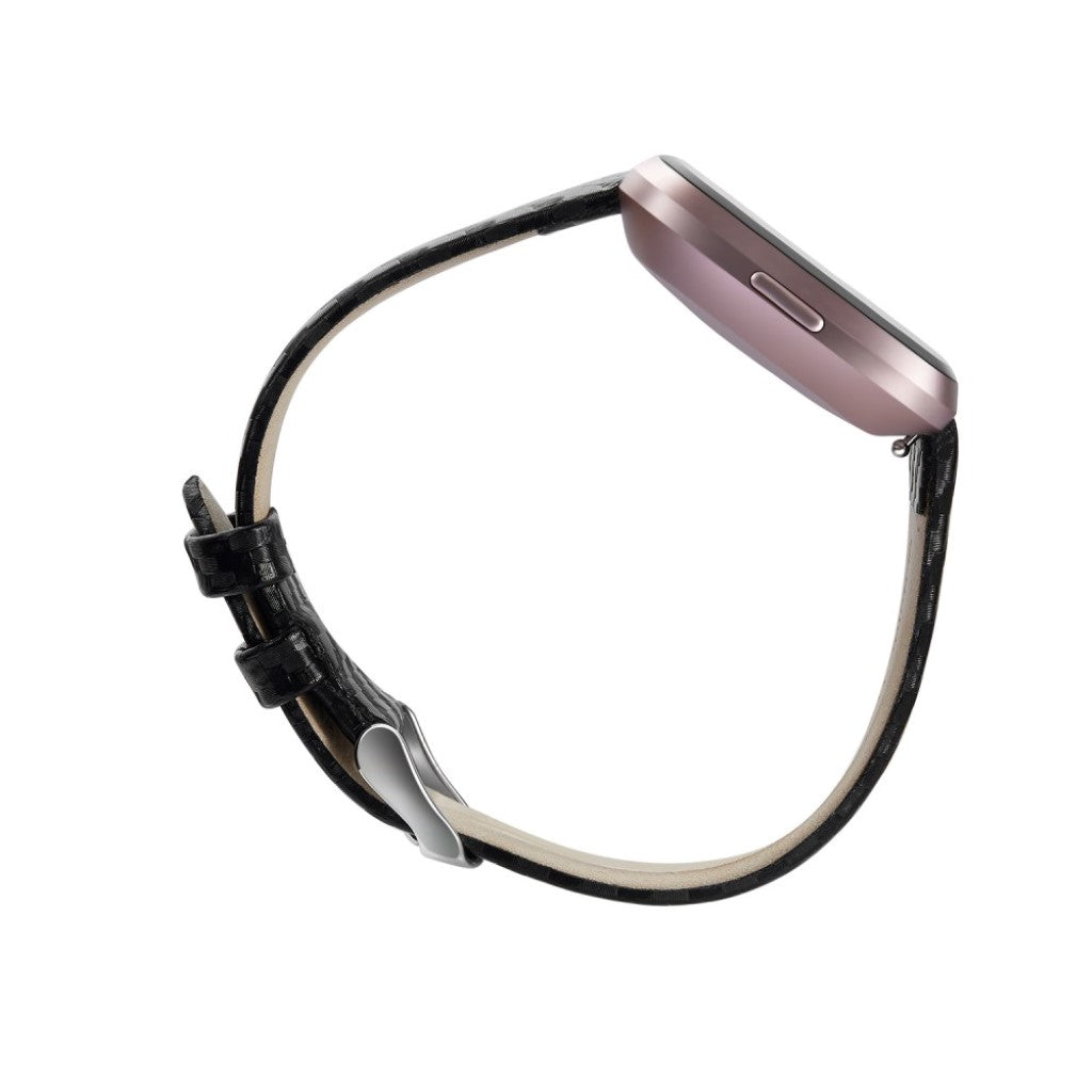 Cool Ægte Læder Rem passer til Fitbit Versa Lite