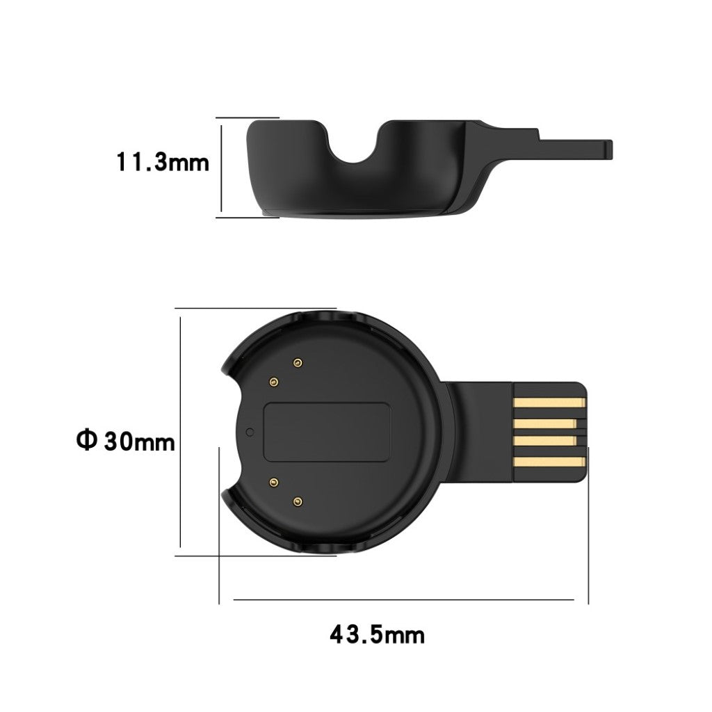 Plastik USB Ladestation passer til Fitbit Luxe Online