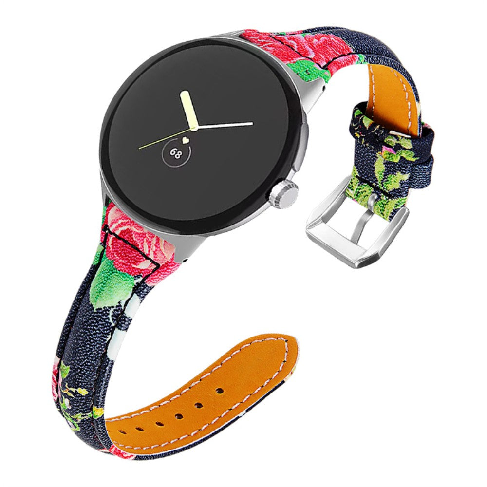 Slidstærk Ægte Læder Rem passer til Google Pixel Watch