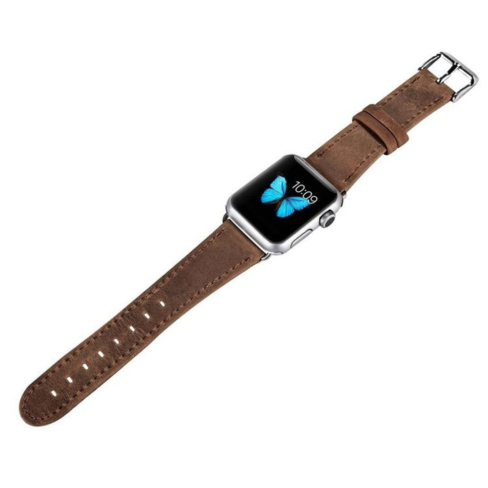 Ægte Læder Universal Rem passer til Apple Watch Series 5 44mm / Apple Watch 44mm Rabat