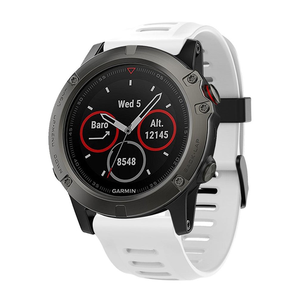 Silikone Universal Rem passer til Garmin Fenix 5X / Garmin Tactix Charlie Hot på udsalg