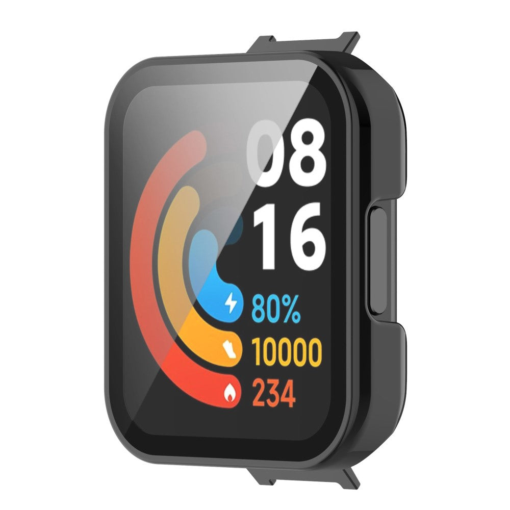 Super Fint Cover med Skærmbeskytter i Plastik og Hærdet Glas passer til Xiaomi Redmi Watch 2 Lite Udsalg