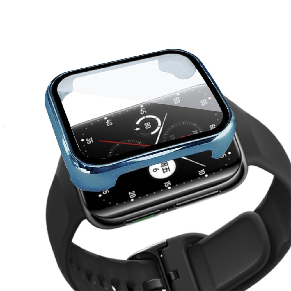 Rigtigt Fed Cover med Skærmbeskytter i Plastik og Hærdet Glas passer til Oppo Watch 2 (46mm)