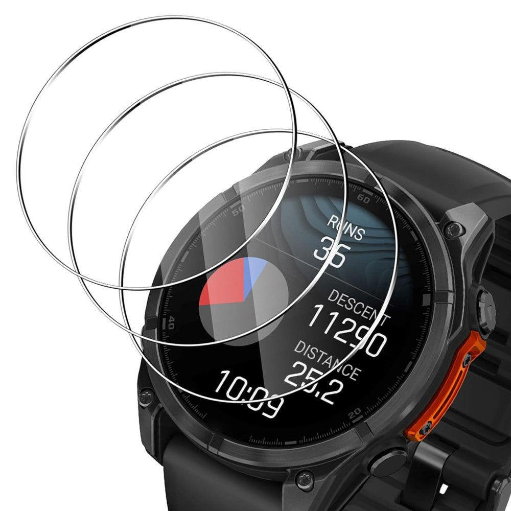 Silikone HD Skærmbeskytter passer til Garmin Fenix 8 51mm