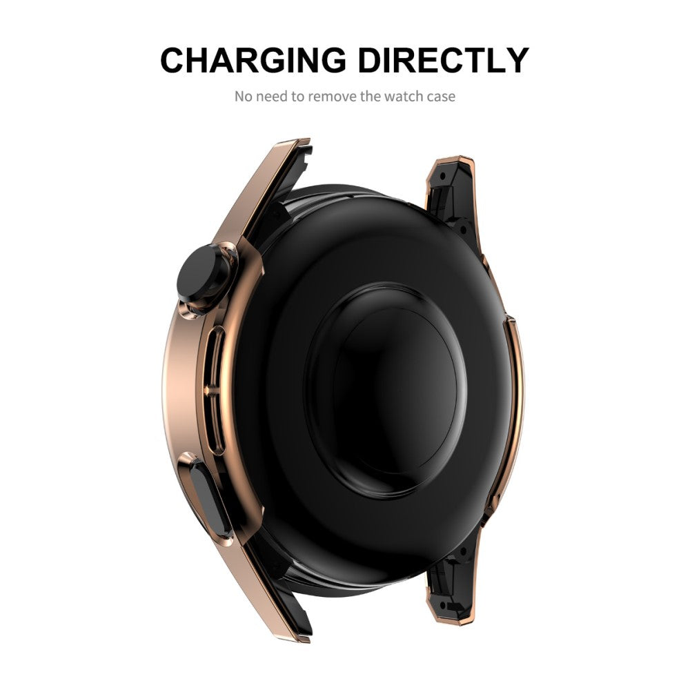 Vildt Fint Cover med Skærmbeskytter i Plastik og Hærdet Glas passer til Huawei Watch GT 3 (46mm)