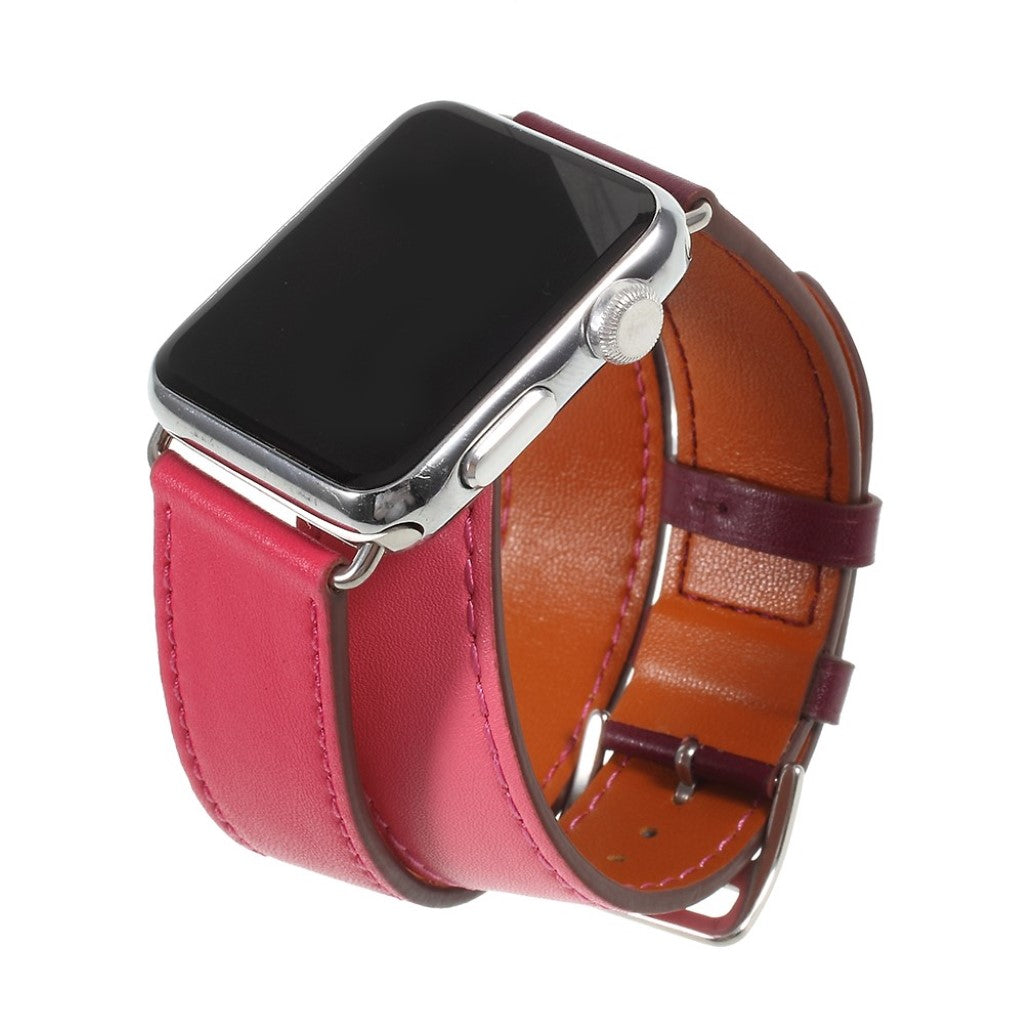 Vildt Flot Ægte Læder Rem passer til Apple Watch Series 4 40mm