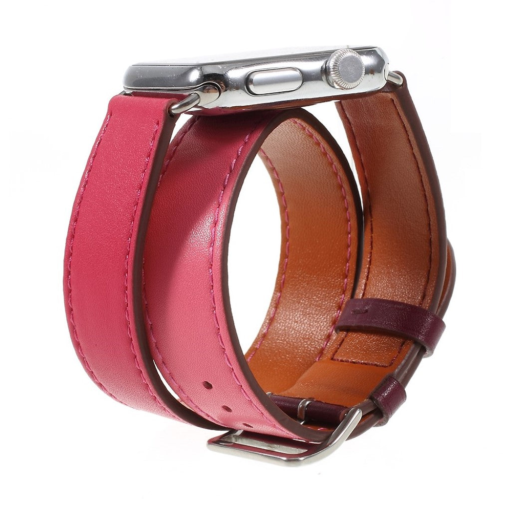 Vildt Flot Ægte Læder Rem passer til Apple Watch Series 4 40mm
