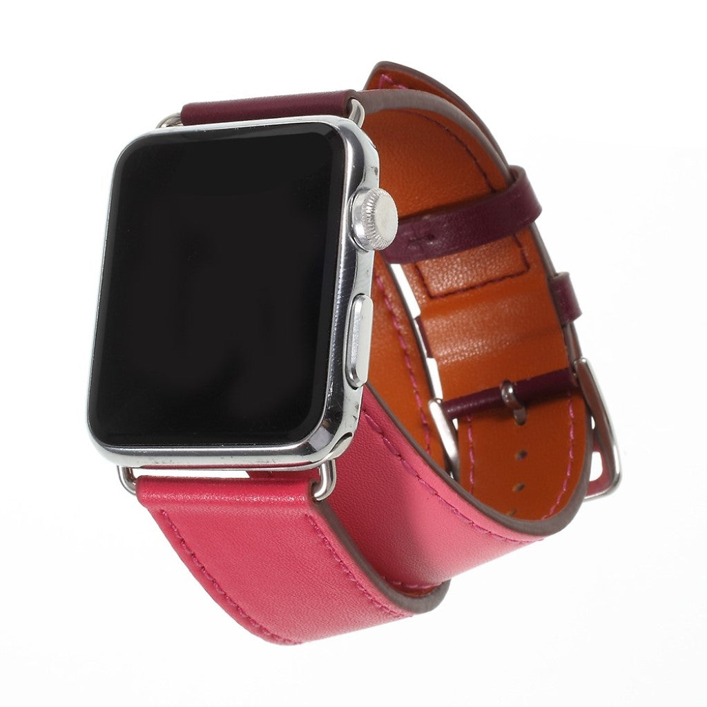 Vildt Flot Ægte Læder Rem passer til Apple Watch Series 4 40mm