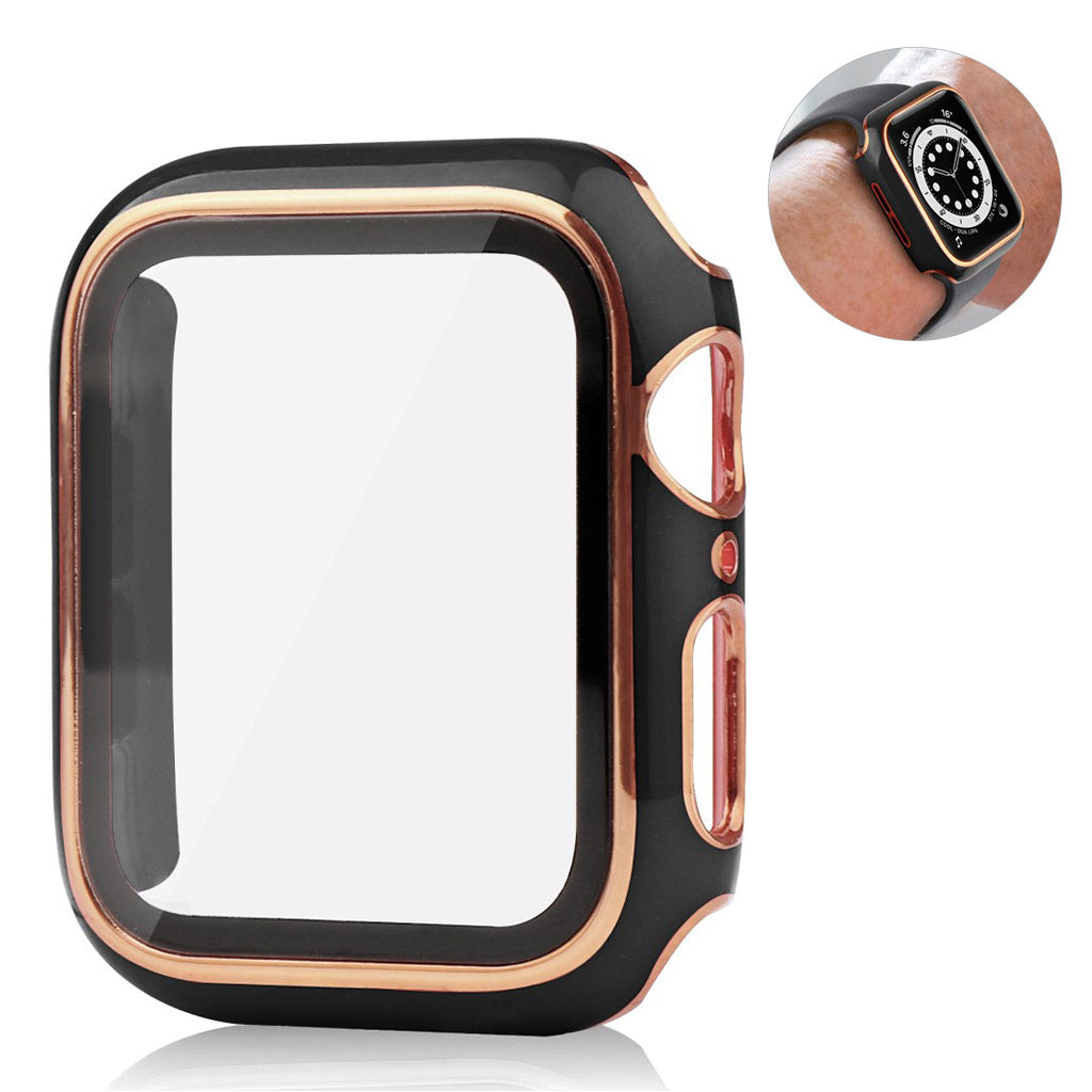 Alle Tiders Universal Cover med Skærmbeskytter i Plastik og Hærdet Glas passer til Apple Smartwatch