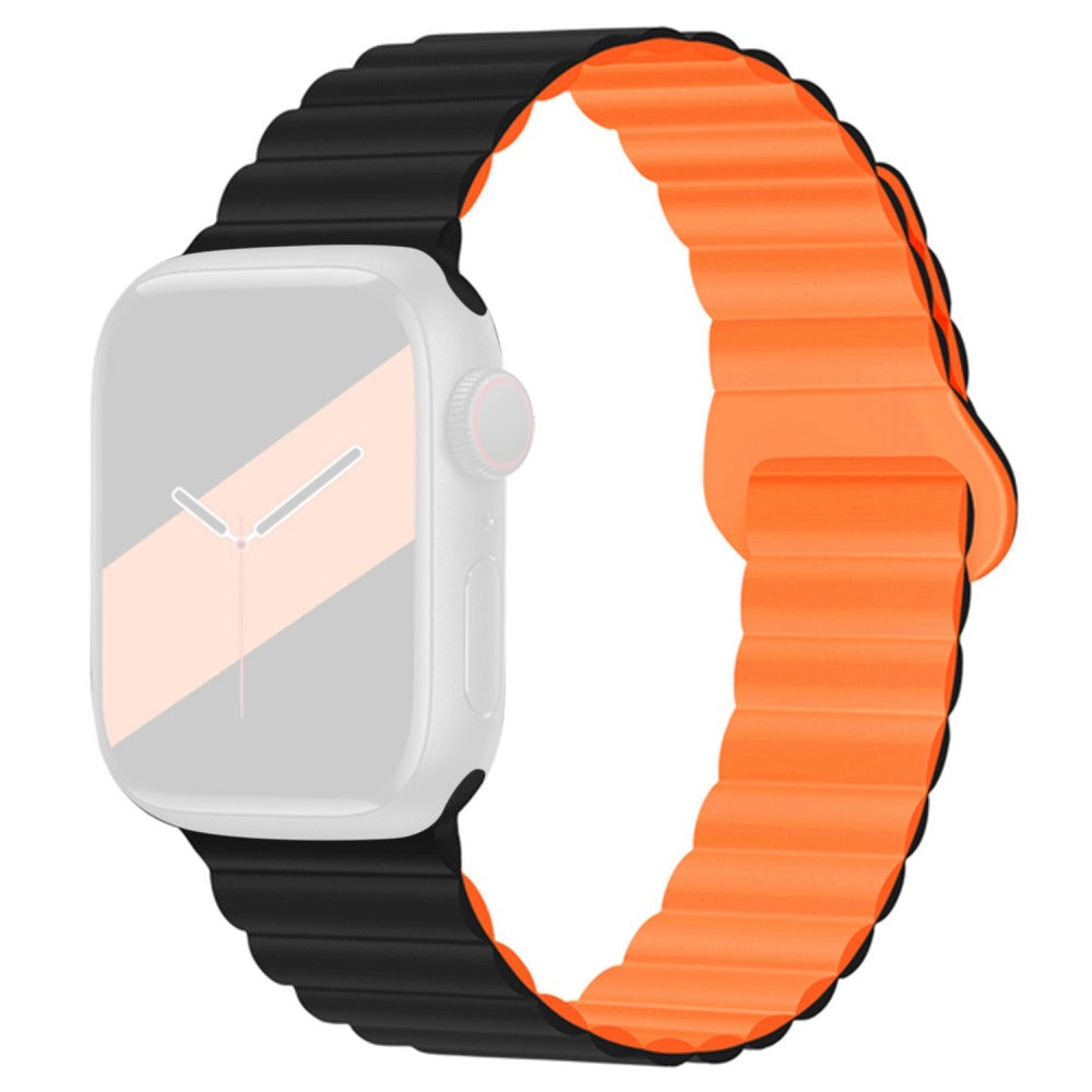 Rigtigt Rart Silikone Rem passer til Apple Watch Series 7 41mm Udsalg