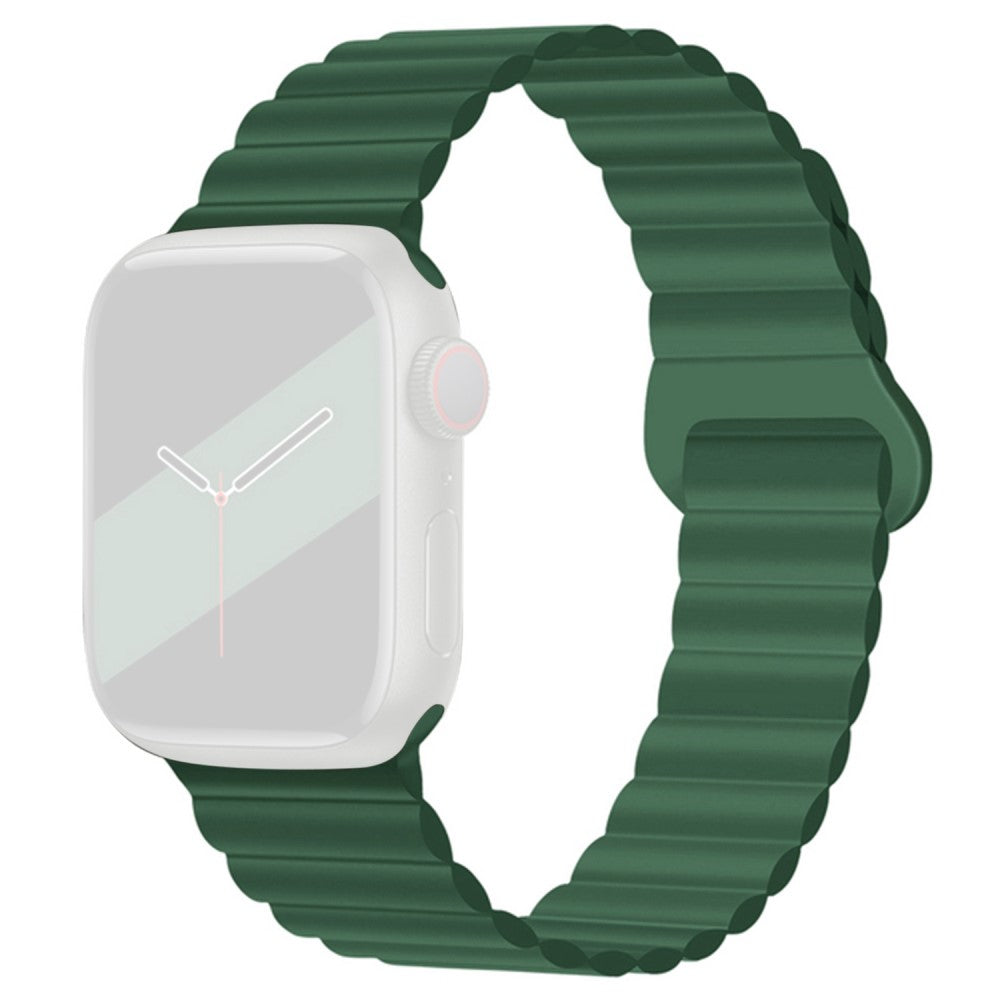 Rigtigt Rart Silikone Rem passer til Apple Watch Series 7 41mm Udsalg